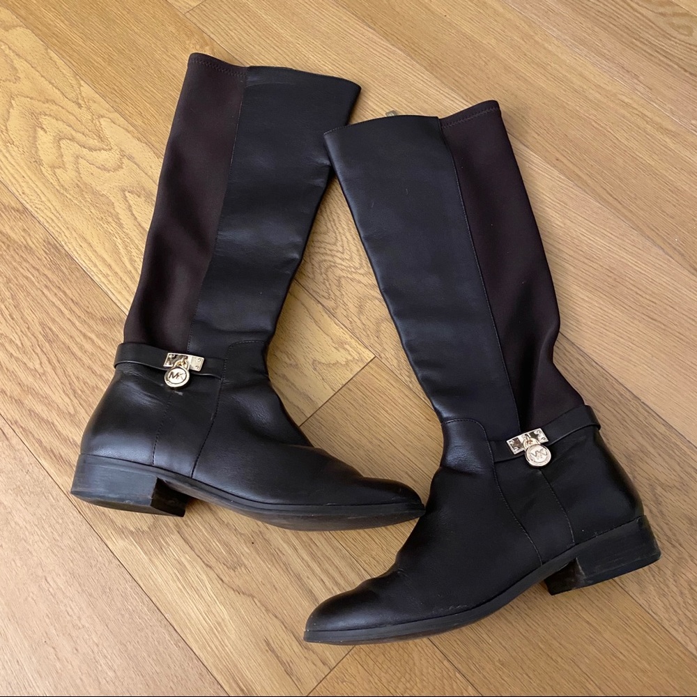 Michael Kors long boots booties leather